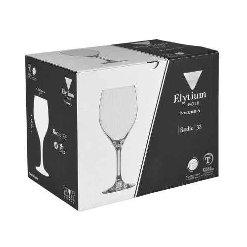 Vicrila Boîte De 6 Verres à Pied Trempés 32 Cl Transparent 4 Vicrila Boîte De 6 Verres à Pied Trempés 32 Cl Transparent – Image 2