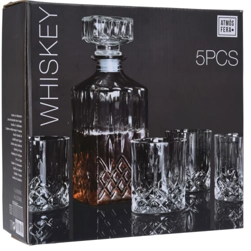 Wadiga Carafe à Whisky 900ml Et 4 Verres 4 Wadiga Carafe à Whisky 900ml Et 4 Verres – Image 2