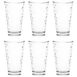 Maisons Du Monde Chope En Verre Façon Nid D'abeilles - Lot De 6