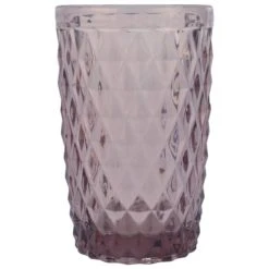 Sibo Homeconcept Chope En Verre Pressé Rose 34 Cl - Lot De 6
