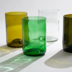 Mica Decorations Coffret 4 Gobelets En Verre Recyclé -La Rochère Boutique coffret 4 gobelets en verre recycle 1