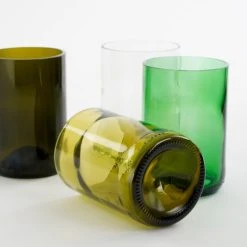 Mica Decorations Coffret 4 Gobelets En Verre Recyclé -La Rochère Boutique coffret 4 gobelets en verre recycle 2