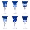 Table Passion Coffret De 6 Verres à Pied 22 Cl En Cristal Taillé Bleu 2 Table Passion Coffret De 6 Verres à Pied 22 Cl En Cristal Taillé Bleu -La Rochère Boutique coffret de 6 verres a pied 22 cl en cristal taille bleu