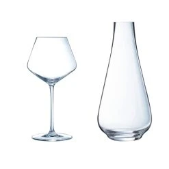 Cristal D'Arques Ensemble 6 Verres à Pied 47cl Et Carafe