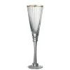 Wadiga Flûte à Champagne En Verre Transparent Et Liseré Doré 30cl -La Rochère Boutique flute a champagne en verre transparent et lisere dore 30cl