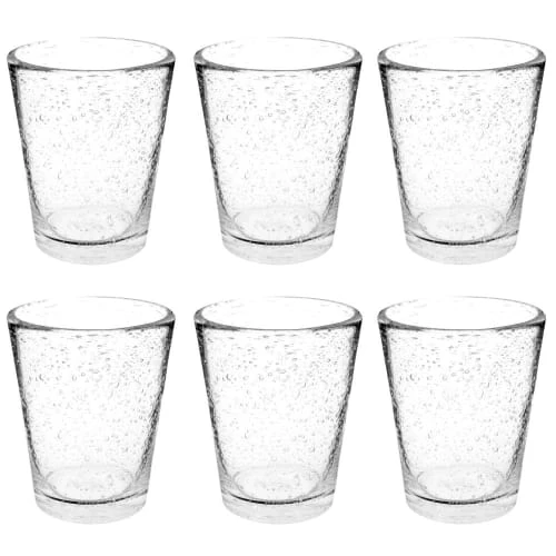 Maisons Du Monde Gobelet En Verre Bullé - Lot De 6 3 Maisons Du Monde Gobelet En Verre Bullé - Lot De 6