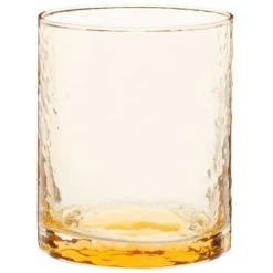 Maisons Du Monde Gobelet En Verre Martelé Teinté Jaune - Lot De 6