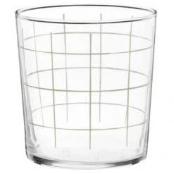 Maisons Du Monde Gobelet En Verre Motifs à Carreaux Bleus Et Verts - Lot De 6