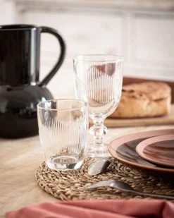Maisons Du Monde Gobelet En Verre Strié - Lot De 6 -La Rochère Boutique gobelet en verre strie 1000 13 15 211493 2