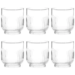 Maisons Du Monde Gobelet En Verre Strié - Lot De 6