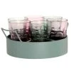 Maisons Du Monde Gobelets En Verre Rose Et Vert (x6) Plateau Rond En Métal Vert Olive -La Rochère Boutique gobelets en verre rose et vert x6 plateau rond en metal vert olive 1000 5 14 233755 1