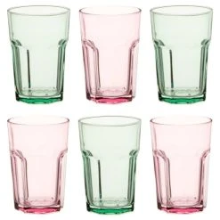 Maisons Du Monde Gobelets En Verre Rose Et Vert (x6) Plateau Rond En Métal Vert Olive -La Rochère Boutique gobelets en verre rose et vert x6 plateau rond en metal vert olive 1000 5 14 233755 2