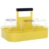 Maisons Du Monde Gobelets En Verre Transparent Liseré Bleu Et Support En Métal Jaune -La Rochère Boutique gobelets en verre transparent lisere bleu et support en metal jaune 1000 4 34 225985 1