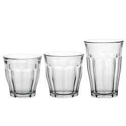 Duralex Lot De 18 - Verre à Eau 25,31 Et 36 Cl En Verre Résistant Transparent