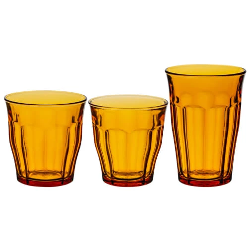 Duralex Lot De 18-Verre à Eau 25,31 Et 36cl En Verre Résistant Teinté Vermeil 3 Duralex Lot De 18-Verre à Eau 25,31 Et 36cl En Verre Résistant Teinté Vermeil