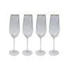 Kare Design Lot De 4 - Flûte à Champagne En Verre Bord Doré 1 Kare Design Lot De 4 - Flûte à Champagne En Verre Bord Doré -La Rochère Boutique lot de 4 flute a champagne en verre bord dore