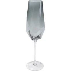 Kare Design Lot De 4 - Flûte à Champagne En Verre Fumé -La Rochère Boutique lot de 4 flute a champagne en verre fume 2