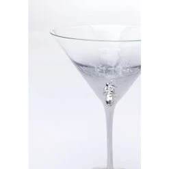 Kare Design Lot De 4 - Verre à Cocktail En Verre Argenté -La Rochère Boutique lot de 4 verre a cocktail en verre argente 2
