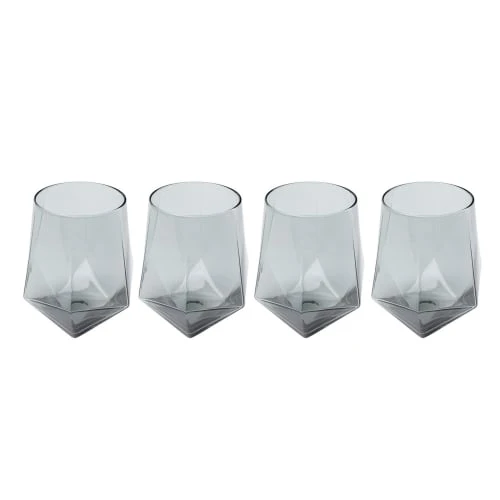 Kare Design Lot De 4 - Verre à Eau En Verre Fumé 3 Kare Design Lot De 4 - Verre à Eau En Verre Fumé