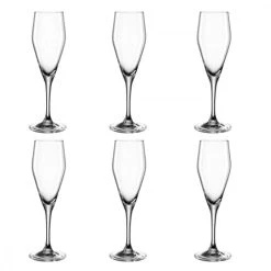 Leonardo Lot De 6 Coupes à Champagne 220ml Verre Transparent