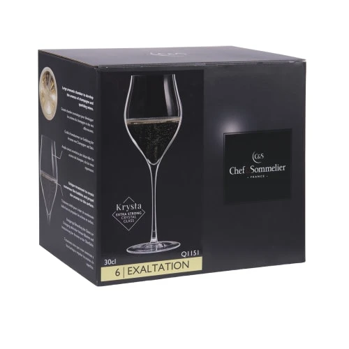 Chef & Sommelier Lot De 6 - Flûte à Champagne En Krysta 5 Chef & Sommelier Lot De 6 - Flûte à Champagne En Krysta – Image 3