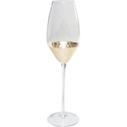 Kare Design Lot De 6 - Flûtes à Champagne En Verre Fond Doré -La Rochère Boutique lot de 6 flutes a champagne en verre fond dore 2