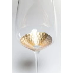 Kare Design Lot De 6 - Flûtes à Champagne En Verre Fond Doré -La Rochère Boutique lot de 6 flutes a champagne en verre fond dore 3