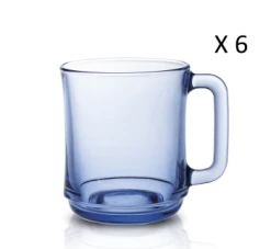 Duralex Lot De 6-Verre à Eau 25cl En Verre Trempé Résistant Teinté Bleu Marine 13 Duralex Lot De 6-Verre à Eau 25cl En Verre Trempé Résistant Teinté Bleu Marine -La Rochère Boutique lot de 6 mug 31 cl en verre trempe resistant teinte bleu marine lys