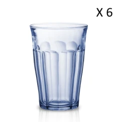 Duralex Lot De 6-Verre à Cocktail 36cl En Verre Trempé Résistant Teinté Marine -La Rochère Boutique lot de 6 verre a cocktail 36cl en verre trempe resistant teinte marine le picardie