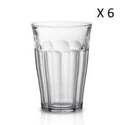Duralex Lot De 6 - Verre à Cocktail 36cl En Verre Trempé Résistant Transparent