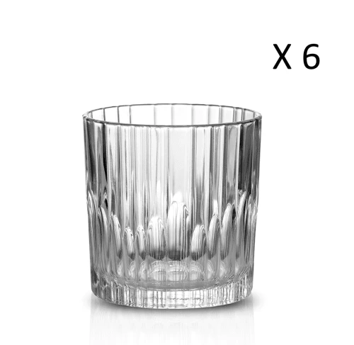 Duralex Lot De 6-Verre à Cocktail Strié Bas 30,5cl En Verre Trempé Transparent 3 Duralex Lot De 6-Verre à Cocktail Strié Bas 30,5cl En Verre Trempé Transparent