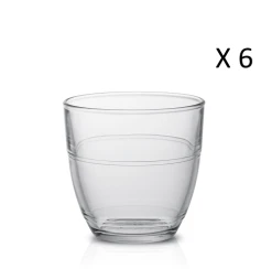 Duralex Lot De 6 - Verre à Eau 22 Cl En Verre Trempé Résistant Transparent