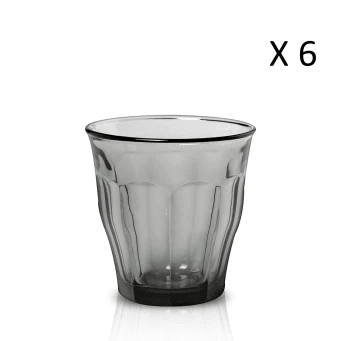 Duralex Lot De 6 - Verre à Eau 25 Cl En Verre Trempé Résistant Teinté Gris 8 Duralex Lot De 6 - Verre à Eau 25 Cl En Verre Trempé Résistant Teinté Gris – Image 6