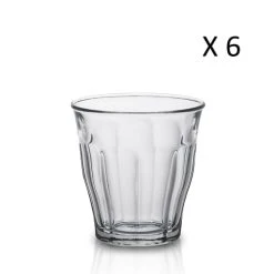 Duralex Lot De 6 - Verre à Eau 25 Cl En Verre Trempé Résistant Transparent