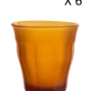 Duralex Lot De 6-Verre à Eau 25cl En Verre Trempé Résistant Teinté Ambre Givré -La Rochère Boutique lot de 6 verre a eau 25cl en verre trempe resistant teinte ambre givre