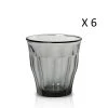 Duralex Lot De 6 - Verre à Eau 31 Cl En Verre Trempé Résistant Teinté Gris -La Rochère Boutique lot de 6 verre a eau 31 cl en verre trempe resistant teinte gris