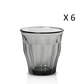 Duralex Lot De 6 - Verre à Eau 25 Cl En Verre Trempé Résistant Teinté Gris 7 Duralex Lot De 6 - Verre à Eau 25 Cl En Verre Trempé Résistant Teinté Gris – Image 5