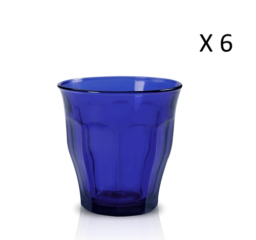 Duralex Lot De 6-Verre à Eau 31cl En Verre Trempé Résistant Teinté Bleu Saphir 3 Duralex Lot De 6-Verre à Eau 31cl En Verre Trempé Résistant Teinté Bleu Saphir