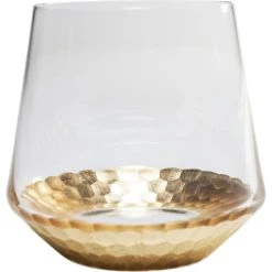 Kare Design Lot De 6 - Verre à Eau En Verre Fond Doré -La Rochère Boutique lot de 6 verre a eau en verre fond dore 2