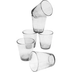 Kare Design Lot De 6 - Verre à Eau En Verre Gris à Bulles -La Rochère Boutique lot de 6 verre a eau en verre gris a bulles 2
