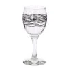 Novastyl Lot De 6 Verres à Pied Dessin Noir 20,5cl -La Rochère Boutique lot de 6 verres a pied dessin noir 20 5cl