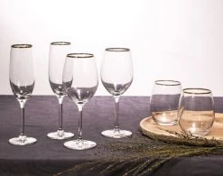 Becquet Lot De 6 Verres à Vin En Verre Transparent -La Rochère Boutique lot de 6 verres a vin en verre transparent 2