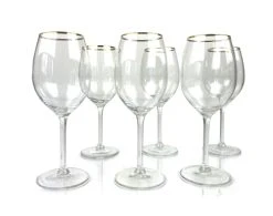 Becquet Lot De 6 Verres à Vin En Verre Transparent