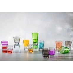Leonardo Lot De 6 Verres Colorés 215ml Verre Multicolore -La Rochère Boutique lot de 6 verres colores 215ml verre multicolore 2