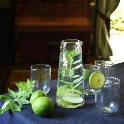 Maison Tilleul Set 4 Verres Gobelet Verre Pommelé Transparent -La Rochère Boutique set 4 verres gobelet verre pommele transparent 3