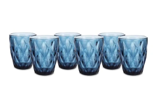 Salt & Pepper Set De Verre 6 Pièces Bleu Ø 8cm 4 Salt & Pepper Set De Verre 6 Pièces Bleu Ø 8cm – Image 2