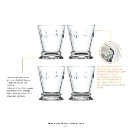 La Rochère Verre à Eau En Verre Transparent-l'unité- Set De 4 6 La Rochère Verre à Eau En Verre Transparent-l'unité- Set De 4 – Image 4