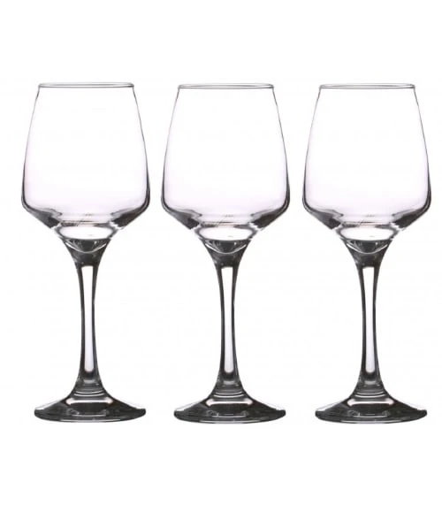 Wadiga Verre à Eau Sur Pied En Verre Transparent 33cl - Lot De 3 3 Wadiga Verre à Eau Sur Pied En Verre Transparent 33cl - Lot De 3