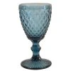 Sibo Homeconcept Verre à Pied En Verre Pressé Bleu 34 Cl - Lot De 6 -La Rochère Boutique verre a pied en verre presse bleu 34 cl lot de 6