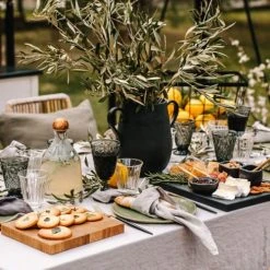 La Rochère Verre à Pied Mécanique En Verre Anthracite - Lot De 6 -La Rochère Boutique verre a pied mecanique en verre anthracite lot de 6 2